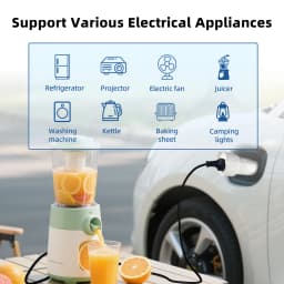 EVqiaoyi Type 2 V2L Discharger 16A Aussie Socket Adapterwith for BYD Chery Tiggo Geely EX5 Hyundai Jaecoo J7 Omoda Renault
