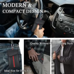Portable RFID Blocking Car Key Bag Signal Shield Protector Keyless Entry Anti Theft Durable Compact Secure Storage Auto Case Bag