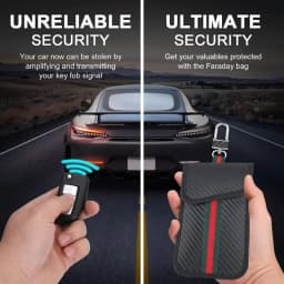 Portable RFID Blocking Car Key Bag Signal Shield Protector Keyless Entry Anti Theft Durable Compact Secure Storage Auto Case Bag