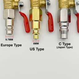 Car Tire Inflator Nozzle Lock on Tire Inflator Chuck Quick Inflation Hose Adaptor With Valve For Air Compressor EU C-Type And US