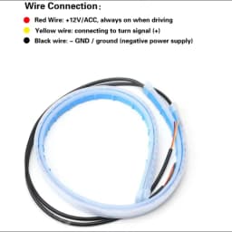 2Pcs 12V Led Guide Strip Headlight for Car Daytime Running Lights Turn Signal Bulb DRL Sequential Switchback 30cm/45cm/60cm