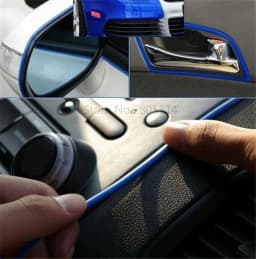 3D Car Interior Trim Stickers – 5M Self-Adhesive Decorative Decals for Dashboard & Door Panels