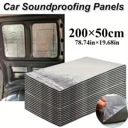 200x50cm 5/10mm Car Noise Deadening Mat Sound Proofing Deadener Heat Insulation Mat Hood Closed Cell Foam Vehicle Accessories