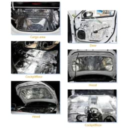 200x50cm 5/10mm Car Noise Deadening Mat Sound Proofing Deadener Heat Insulation Mat Hood Closed Cell Foam Vehicle Accessories