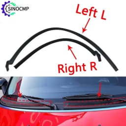 2pcs Car Windshield Apron Cowl Trim Weatherstrip Rubber Seal 51132751209 51132751210 For BMW Mini Cooper S R55 R56 R57 2006-2015
