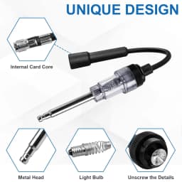 Universal Ignition Spark Tester Engine Diagnostic Tool In Line Checker with Metal Connectors for Car Truck Lawnmower Motorcycle