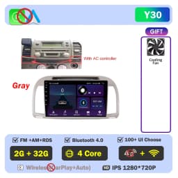 Carplay Android Car Radio For Nissan March Micra K12 2002- 2010 Auto GPS Navigation Head Unit Stereo 4G WIFI Multimedia Wireless