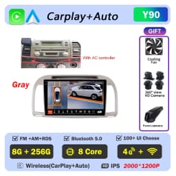 Carplay Android Car Radio For Nissan March Micra K12 2002- 2010 Auto GPS Navigation Head Unit Stereo 4G WIFI Multimedia Wireless