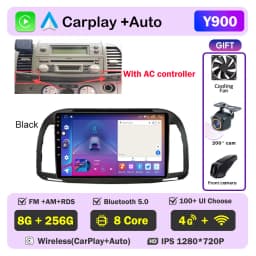Carplay Android Car Radio For Nissan March Micra K12 2002- 2010 Auto GPS Navigation Head Unit Stereo 4G WIFI Multimedia Wireless