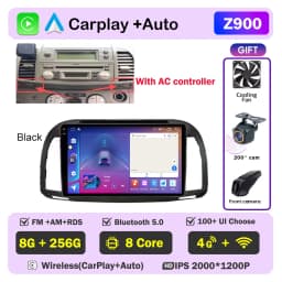 Carplay Android Car Radio For Nissan March Micra K12 2002- 2010 Auto GPS Navigation Head Unit Stereo 4G WIFI Multimedia Wireless