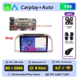 Carplay Android Car Radio For Nissan March Micra K12 2002- 2010 Auto GPS Navigation Head Unit Stereo 4G WIFI Multimedia Wireless