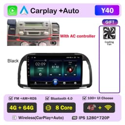 Carplay Android Car Radio For Nissan March Micra K12 2002- 2010 Auto GPS Navigation Head Unit Stereo 4G WIFI Multimedia Wireless