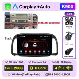 Carplay Android Car Radio For Nissan March Micra K12 2002- 2010 Auto GPS Navigation Head Unit Stereo 4G WIFI Multimedia Wireless