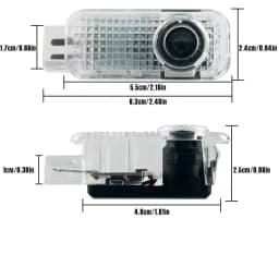 2pcs Car Door Logo Light Led Projector Lamp For QUTTRO Audi Sline A3 A1 A4 B8 B7 A6 C7 A5 A7 A8 B9 B6 C6 Q2 Q3 Q5 Accessories