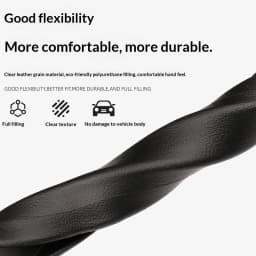 1Pair Seat Gap Plug Strips Seat Edge Protection Plug Strips and Seat Anti-leakage Gap Strips for The Driver and Front Passenger