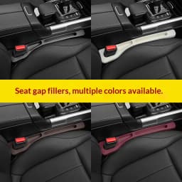 1Pair Seat Gap Plug Strips Seat Edge Protection Plug Strips and Seat Anti-leakage Gap Strips for The Driver and Front Passenger