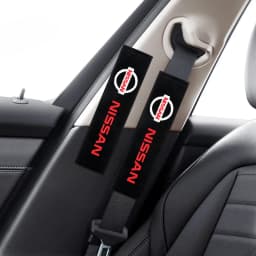 2Pcs Car Seat Belt Cover Shoulder Protection Pads For Nissan X-trail Qashqai Note Juke Sentra Patrol Leaf Car Accessories