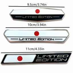 Limited Edition Japan National flag Aluminium Adhesive Emblem Rear Trunk Badge Fender Sticker Body Decal car emblem
