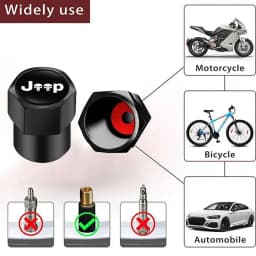 Car Tire Wheel Valve Caps Cover Suede Car Key Chain Ring Keychain For Jeep Grand Cherokee Wrangler JK Gladiator Compass Patriot
