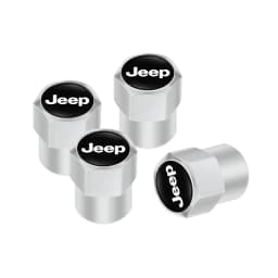 Car Tire Wheel Valve Caps Cover Suede Car Key Chain Ring Keychain For Jeep Grand Cherokee Wrangler JK Gladiator Compass Patriot