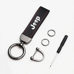 Car Tire Wheel Valve Caps Cover Suede Car Key Chain Ring Keychain For Jeep Grand Cherokee Wrangler JK Gladiator Compass Patriot