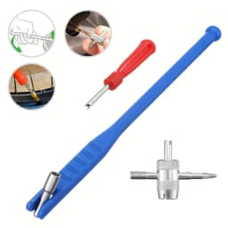43Pcs Tire Valve Stem Removal Tool Kit Valve Core Remover Tire Repair Tool Tire Valve Tool Valve Stem Puller Installer Tool