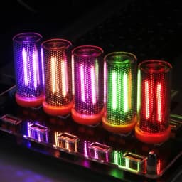 USB Plug-In Adjustable Brightness Glass Mini Night Light Color-Changing Car/Bedroom Ambient Decor Lamp Bottle Creative