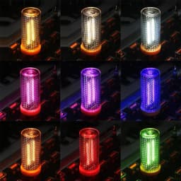 USB Plug-In Adjustable Brightness Glass Mini Night Light Color-Changing Car/Bedroom Ambient Decor Lamp Bottle Creative