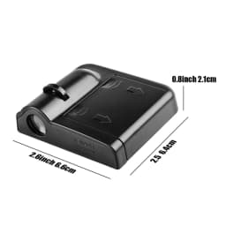 1/2pcs LED Car Logo Door Welcome Light Wireless Projector Lamp For Ford Mustang Kuga Focus Puma Fiesta Fusion Edge Accessories