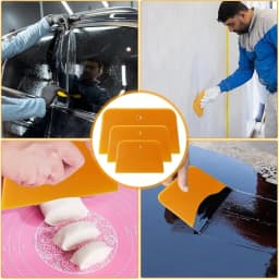 Car Body Filler Spreaders Plastic Reusable Squeegee Tools for Vehicle Fillers Putties Paint Automotive Putty Scraper Accessorie