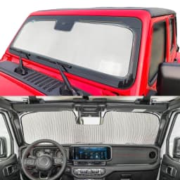 Car Front Windshield Sunshade Sun Visor UV Rays Cover for Jeep Wrangler TJ JK JL Gladiator JT 1997-2026 Up Interior Accessories