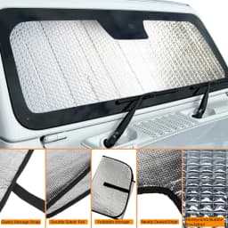 Car Front Windshield Sunshade Sun Visor UV Rays Cover for Jeep Wrangler TJ JK JL Gladiator JT 1997-2026 Up Interior Accessories