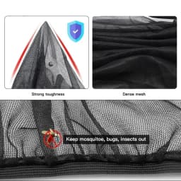 KKJOY Universal Car Sunshade SUV UV Protection Anti-Mosquito Side Window Curtain  for Privacy Heat Reduction