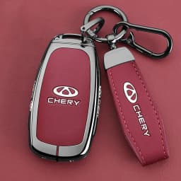 Zinc Alloy Car Key Case for Chery Tiggo 7 Pro 8 9 2025 2026 Keychain Remote Cover Bag Shell Housing Ring Holder Fob Accessories