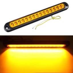 2PCS New 12-24V 15LED Tail Rear Lamp for Trailer Truck Lorry Pickup-Brake/Stop/Turn Lights Light Bar Strip