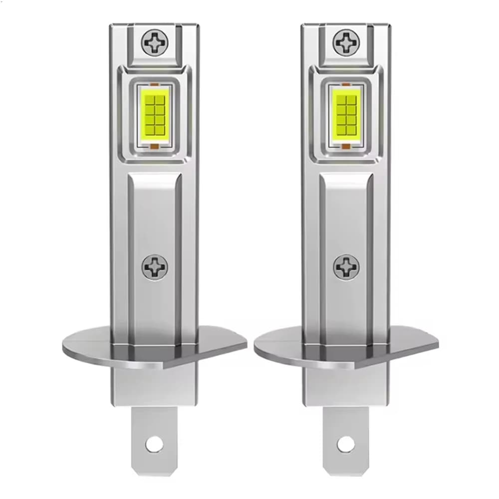 H1 LED Headlight Bulbs CANBUS Lights Mini Lamp 1:1 Size New Wireless H1 Fog Light with Fan Car LED Plug & Play 6000K 6500K 12V