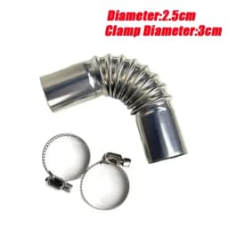 Air Diesel Parking Heater Stainless Steel Exhaust Pipe Tube Gas Vent Hose +Aluminum Foil Sleeve With Hose Clamp For Car