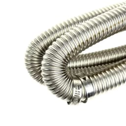Air Diesel Parking Heater Stainless Steel Exhaust Pipe Tube Gas Vent Hose +Aluminum Foil Sleeve With Hose Clamp For Car