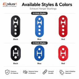 Universal 2&4 Holes Polyurethane Exhaust Hanger Hard PU Exhaust Bushing Vibration Dampener for Car Exhaust System