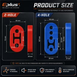 Universal 2&4 Holes Polyurethane Exhaust Hanger Hard PU Exhaust Bushing Vibration Dampener for Car Exhaust System