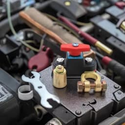 12V-24V Car Battery Disconnect Switch Bidirectional Joint Can Rotate Disconnect Switch Anti-Power Off Leakage Circuit Breaker
