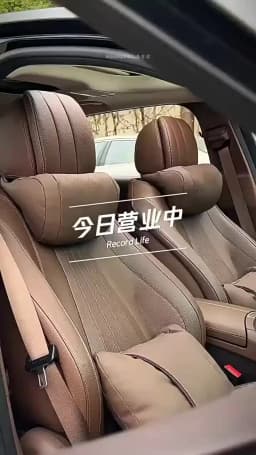 Car Seat Headrest Universal Travel Rest 3D Neck Pillow Protect Neck Soft Fluffy Comfortable Neck Rest Car Accessories