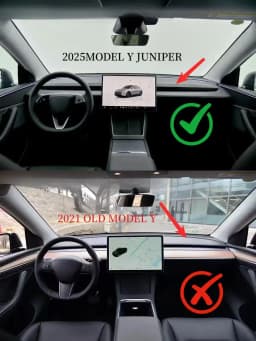 Lcars Car-Specific Air Vent Phone Holder Suitable for the Updated Tesla Model 3 Highland 2024 and Model Y Juniper, Magnetic Car Phone Holder, Air Vent Clip-On Soft Rubber Transparent Abs Multifunctional Navigation Support Stand