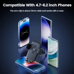 Toocki Air Vent Car Phone Holder With Hook Clip For iPhone 17 16 Xiaomi Samsung 360°Rotate Manual Locking Universal Phone Holder
