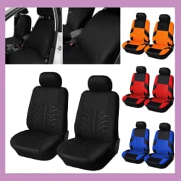 2PCS Front Car Seat Cover Universal Motors Seat Cover Automotive Interior