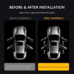 For Tesla Model Y Model 3 Model X Model S Car Door Welcome Courtesy Shadow Projector Lamp LED HD Logo Light Car Accessories