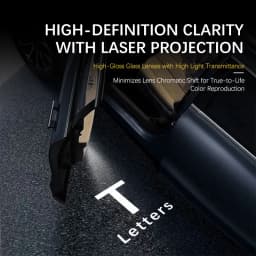For Tesla Model Y Model 3 Model X Model S Car Door Welcome Courtesy Shadow Projector Lamp LED HD Logo Light Car Accessories