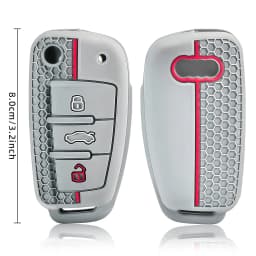 1 Pcs Silicone Car Key Fob Cover For Audi A1 A3 A6 C5 C6 Q3 Q2 Q7 TT TTS R8 S3 S6 RS3 RS6 A4