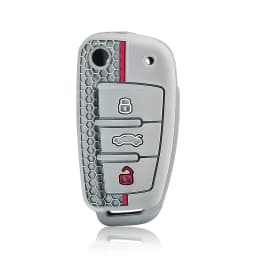 1 Pcs Silicone Car Key Fob Cover For Audi A1 A3 A6 C5 C6 Q3 Q2 Q7 TT TTS R8 S3 S6 RS3 RS6 A4