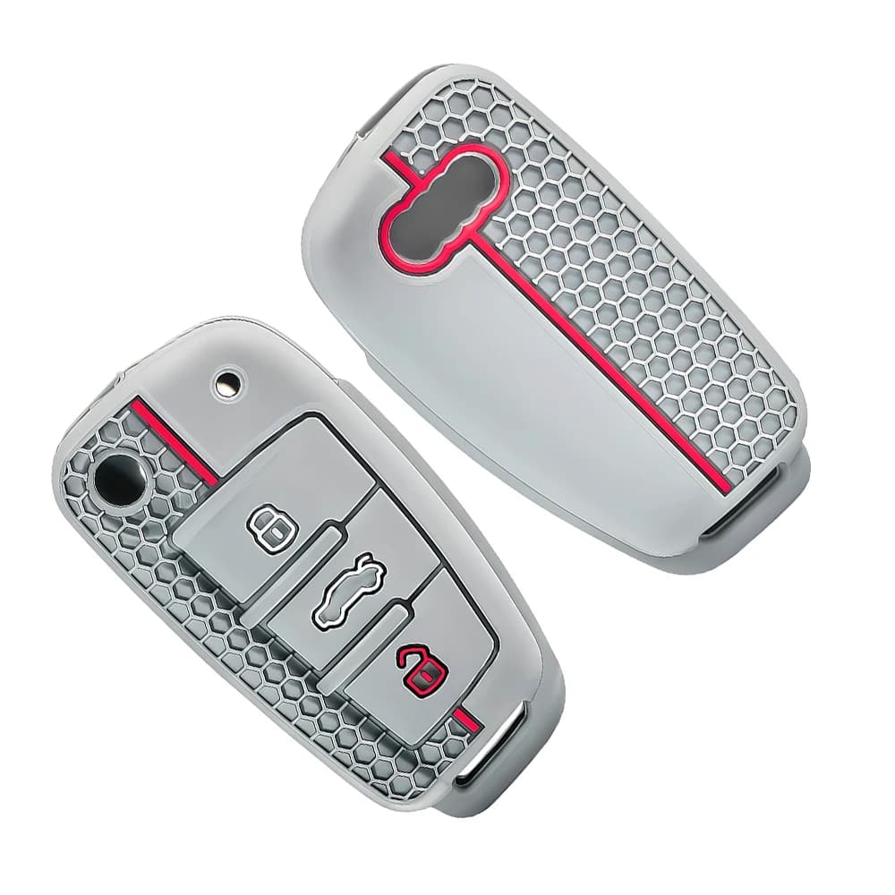 1 Pcs Silicone Car Key Fob Cover For Audi A1 A3 A6 C5 C6 Q3 Q2 Q7 TT TTS R8 S3 S6 RS3 RS6 A4